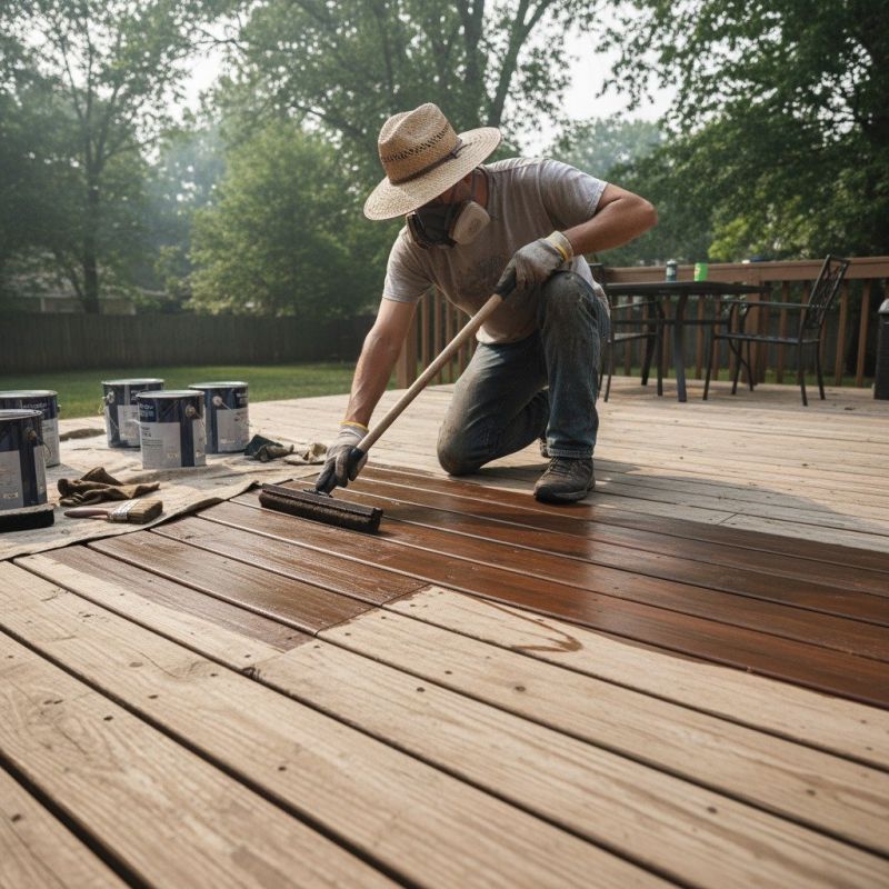 Wood Deck Staining Service